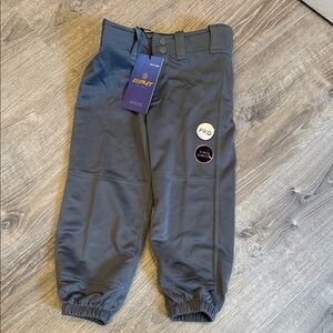 Kids Gray Baseball Pants